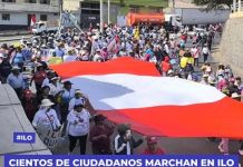 ILO: CIENTOS DE CIUDADANOS MARCHAN EXIGIENDO ACCIONES CONTRA LA DELINCUENCIA