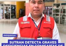 MOQUEGUA: SUTRAN DETECTA GRAVES DEFICIENCIAS EN COMISARÃAS DE TORATA, MONTALVO E ILO