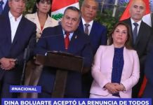 DINA BOLUARTE ACEPTÃ“ LA RENUNCIA DE TODOS LOS MIEMBROS DEL GABINETE MINISTERIAL TRAS LA DIMISIÃ“N DE GUSTAVO ADRIANZÃ‰N