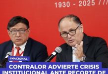 CONTRALOR ADVIERTE CRISIS INSTITUCIONAL ANTE RECORTE DE PRESUPUESTO ANUAL