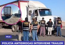 ILO: POLICÃA ANTIDROGAS INTERVIENE TRAILER DONDE ESTARÃAN CAMUFLADOS VARIOS KILOS DE DROGA