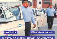 MOQUEGUA: CONDUCTOR DE TAXI FUE ASALTADO EN RUTA AL VALLE