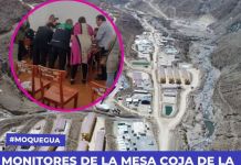 MOQUEGUA: MONITORES DE LA MESA COJA DE LA MINERA QUELLAVECO, SIN VIGENCIA