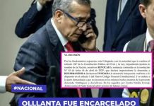 OLLLANTA FUE ENCARCELADO DE MODO INCONSTITUCIONAL