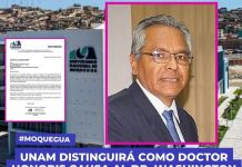 MOQUEGUA: UNAM DISTINGUIRÃ COMO "DOCTOR HONORIS CAUSA" AL DR. WASHINGTON ZEBALLOS GÃMEZ