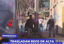 MOQUEGUA: TRASLADAN REOS DE ALTA PELIGROSIDAD DESDE SOCABAYA