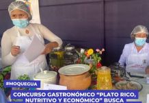 MOQUEGUA: CONCURSO GASTRONÃ“MICO "PLATO RICO, NUTRITIVO Y ECONÃ“MICO" BUSCA REVALORAR LA COCINA LOCAL Y PROMOVER UNA ALIMENTACIÃ“N SALUDABLE