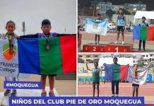 MOQUEGUA: NIÃ‘OS DEL "CLUB PIE DE ORO MOQUEGUA" BRILLAN EN EL NACIONAL INFANTIL DE ATLETISMO