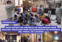 MOQUEGUA: BAJO ESTRICTAS MEDIDAS DE SEGURIDAD INPE REALIZA TRASLADO POR HACINAMIENTO DE INTERNOS DEL PENAL DE CAMANÃ