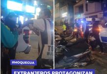 MOQUEGUA: EXTRANJEROS PROTAGONIZAN ESCÃNDALO EN EL Ã“VALO MARIÃTEGUI