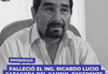 MOQUEGUA: FALLECIÃ“ EL ING. RICARDO LUCIO CATACORA DEL CARPIO, EXGERENTE DEL PERPG