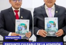 MOQUEGUA: PRESUNTO CULPABLE DE LA ADMISIÃ“N ERRADA ES â€œPREMIADOâ€ EN LA â€œUNAMâ€