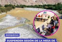 MOQUEGUA: SUSPENDEN SESIÃ“N DE LA MESA DE DIÃLOGO SOBRE LA CUENCA DEL RÃO CORALAQUE