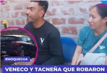 MOQUEGUA: VENECO Y TACNEÃ‘A QUE ROBARON AUTOMÃ“VIL TERMINARON PRESOS