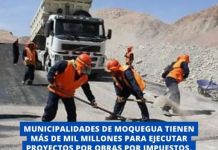 MOQUEGUA: MUNICIPALIDADES TIENEN MÃS DE MIL MILLONES PARA EJECUTAR PROYECTOS POR OBRAS POR IMPUESTOS, PERO NO TIENEN PROYECTOS ADJUDICADOS