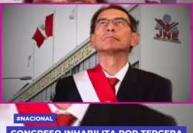 CONGRESO INHABILITA POR TERCERA VEZ A MARTÃN VIZCARRA