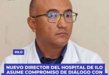 ILO: NUEVO DIRECTOR DEL HOSPITAL ASUME COMPROMISO DE DIÃLOGO CON TRABAJADORES Y MEJORAS EN ATENCIÃ“N DE LOS SERVICIOS