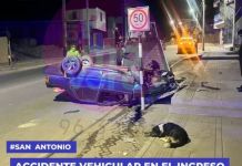 SAN ANTONIO: ACCIDENTE VEHICULAR EN EL INGRESO AL DISTRITO