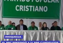 MOQUEGUA: EL PPC PRESENTÃ“ A 14 PRE-CANDIDATOS NO FORMADOS EN SU ESCUELA POLÃTICA
