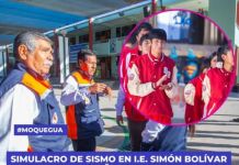 MOQUEGUA: SIMULACRO DE SISMO EN I.E. SIMÃ“N BOLÃVAR CONMEMORA 24 AÃ‘OS DEL TERREMOTO DE 2001