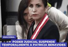 PODER JUDICIAL SUSPENDE TEMPORALMENTE A PATRICIA BENAVIDES COMO FISCAL SUPREMA Y FISCAL DE LA NACIÃ“N