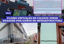 ILO: CLASES VIRTUALES EN COLEGIO JORGE BASADRE POR DAÃ‘OS EN INFRAESTRUCTURA