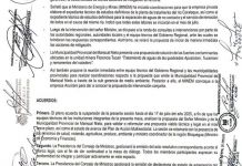 MOQUEGUA: ACTA DE ACUERDOS DE LA MESA DE DIALOGO DE LA PROBLEMÃTICA DEL RIO CORALAQUE