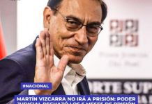 PODER JUDICIAL RECHAZÃ“ LOS 6 MESES DE PRISIÃ“N PREVENTIVA CONTRA MARTÃN VIZCARRA