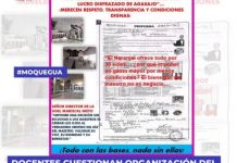 MOQUEGUA: DOCENTES CUESTIONAN ORGANIZACIÃ“N DEL AGASAJO POR EL DÃA DEL MAESTRO EN MARISCAL NIETO