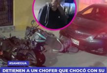 SAMEGUA: DETIENEN A UN CHOFER QUE CHOCÃ“ CON SU VEHÃCULO A DOS MOTOS ESTACIONADAS Y TRATÃ“ DE HUIR