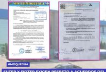 MOQUEGUA: SUTEP Y SIDTER EXIGEN RESPETO A ACUERDOS DEL SUBCAFAE PARA AGASAJO POR EL DÃA DEL MAESTRO