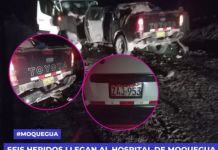 MOQUEGUA: SEIS HERIDOS LLEGAN AL HOSPITAL DE MOQUEGUA TRAS ACCIDENTE EN LA VÃA TITIRI â€“ LARAQUERI