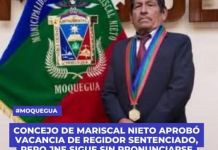 MOQUEGUA: CONCEJO DE MARISCAL NIETO APROBÃ“ VACANCIA DE REGIDOR SENTENCIADO, PERO JNE SIGUE SIN PRONUNCIARSE Â¿HASTA CUANDO?