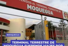 MOQUEGUA: TERMINAL TERRESTRE DE MOQUEGUA SUSPENDE VIAJES POR HUELGA MINERA