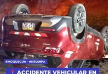 MOQUEGUA: ACCIDENTE VEHICULAR EN LA PANAMERICANA SUR