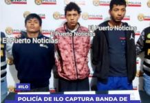 ILO: POLICÃA CAPTURA BANDA DE VENEZOLANOS ARMADOS QUE ASALTABAN COMERCIOS Y TRANSPORTE PÃšBLICO