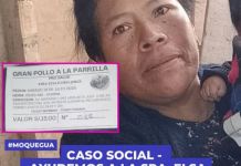 MOQUEGUA: AYUDEMOS A LA SRA. ELSA FLORES JORGE