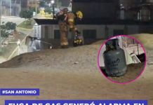 SAN ANTONIO: FUGA DE GAS GENERÃ“ ALARMA EN EL DISTRITO