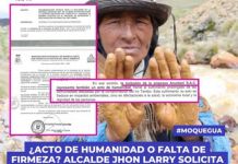 MOQUEGUA: Â¿ACTO DE HUMANIDAD O FALTA DE FIRMEZA? ALCALDE JHON LARRY SOLICITA INCLUSIÃ“N DE ARUNTANI S.A.C. EN MESA DE DIÃLOGO AMBIENTAL