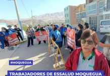 MOQUEGUA: TRABAJADORES DE ESSALUD ACATAN HUELGA NACIONAL INDEFINIDA EN DEFENSA DE LA SEGURIDAD SOCIAL