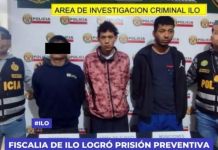 ILO: FISCALIA LOGRÃ“ PRISIÃ“N PREVENTIVA DE 9 MESES PARA EXTRANJEROS