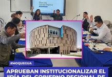 MOQUEGUA: APRUEBAN INSTITUCIONALIZAR EL â€œDÃA DEL GOBIERNO REGIONAL DE MOQUEGUAâ€
