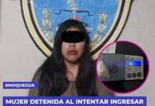 MOQUEGUA: MUJER DETENIDA AL INTENTAR INGRESAR DROGA AL PENAL ESCONDIDA EN SUS PARTES ÃNTIMAS.