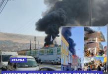 TACNA: INCENDIO CERCA AL CENTRO COMERCIAL BELÃ‰N NO LOGRA SER CONTROLADO.
