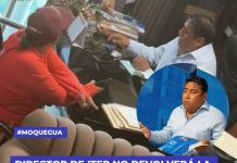 MOQUEGUA: DIRECTOR DE ITEP NO DEVOLVERÃ LA PLATA COBRADA A LOS ESTUDIANTES.