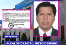 MOQUEGUA: ALCALDE DE MCAL. NIETO DESIGNÃ“ GERENTE DE DESARROLLO URBANO.