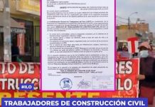 ILO: TRABAJADORES DE CONSTRUCCIÃ“N CIVIL SALIERON A LAS CALLES EXIGIENDO SEGURIDAD Y JUSTICIA SOCIAL.
