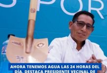 TORATA: AHORA TENEMOS AGUA LAS 24 HORAS DEL DÃA, DESTACA PRESIDENTE VECINAL DE TORATA ALTA TRAS NUEVA OBRA.