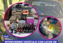 ILO: INTERVIENEN VEHÃCULO CON LICOR DE CONTRABANDO VALORIZADO EN MÃS DE S/40,000
