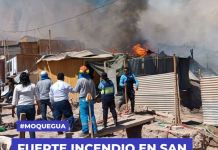 SAN ANTONIO: FUERTE INCENDIO EN SAN ANTONIO.